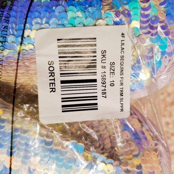 Torrid Lilac Faux fur fuzzy slippers - Picture 6 of 12